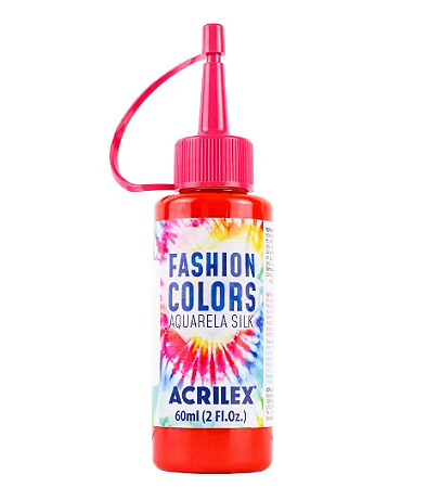 Tinta Aquarela Silk Fashion Colors Acrilex 60ml - 507 Vermelho Fogo