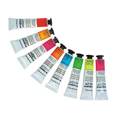 Tinta Óleo Fluorescente Corfix 20mL - Amarelo Limão Fluo (1002)