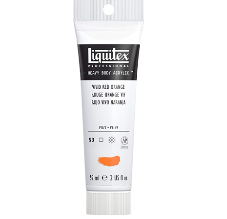 Tinta Acrilica Heavy Body LIQUITEX S3 - Vivid Red Orange