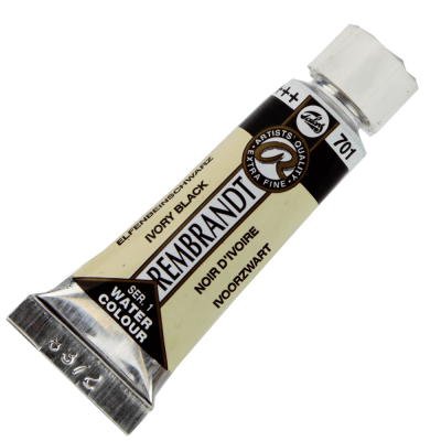 Tinta Aquarela Rembrandt 10ml Série 1 - Preto Marfim (701)