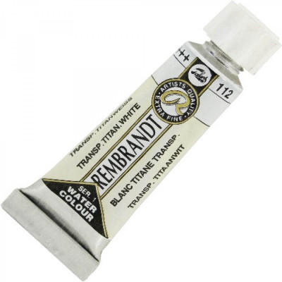 Tinta Aquarela Rembrandt 10ml Série 1 - Branco Titânio Transparente (112)
