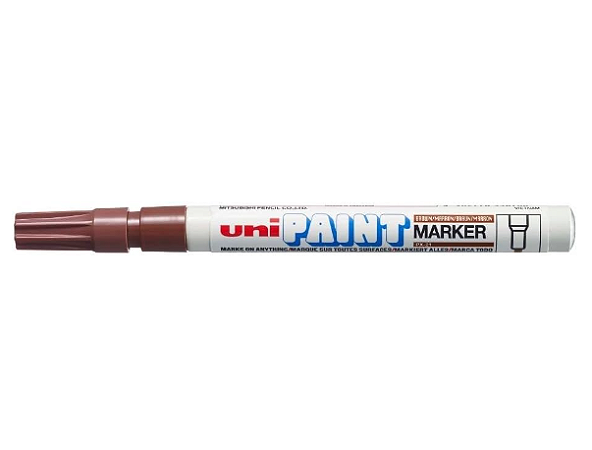 Marcador Permanente Uni-Paint PX-21 - Marrom