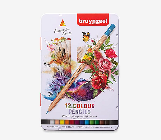 Lápis de Cor Expression Colour Bruynzeel - 12 Cores