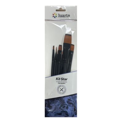 Kit Star Pincéis Sintético LUARTE - 7 Unidades