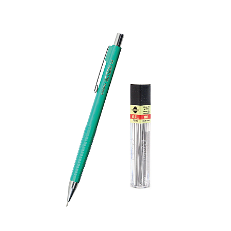 Lapiseira Amortecedor Retrico Sakura 0.5 - Verde + Grafite HB Pentel