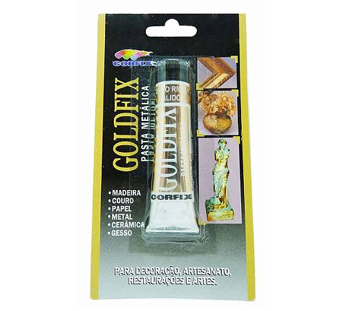 Pasta Metálica Goldfix 20ml Corfix - Ouro Rico Pálido 245