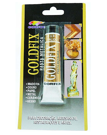 Pasta Metálica Goldfix 20ml Corfix - Ouro Pálido 244