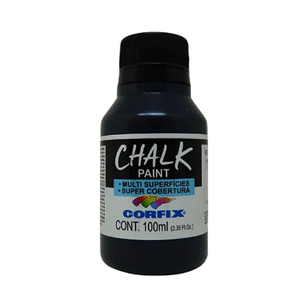 Tinta Chalk 100mL Corfix - Preto (321)