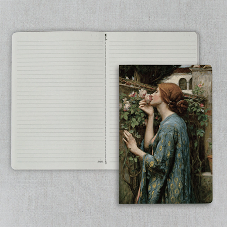 Journal Pautado 20x13,5cm 64 Páginas Folk Books - A Alma da Rosa