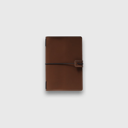 Capa de Couro Sintético Midori de Bolso Singular para Personalizar Folk Books - Caramelo