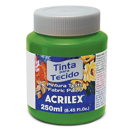 Tinta Para Tecido Fosca Acrilex 250ml - 513 Verde Musgo