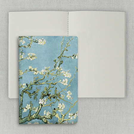 Journal Sem Pauta 20x13,5cm 64 Páginas Folk Books - Amendoeira em Flor