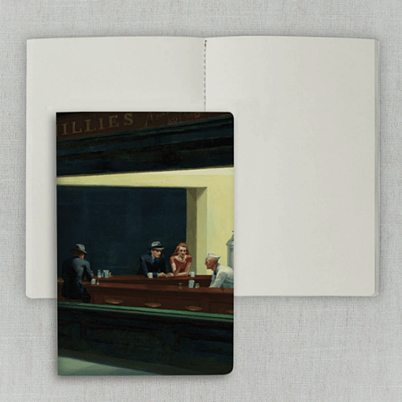 Journal Sem Pauta 20x13,5cm 64 Páginas Folk Books - Nighthawks