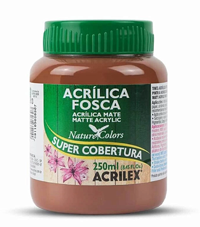 Tinta Acrílica Fosca Nature Colors Acrilex 250ml - Marrom 531