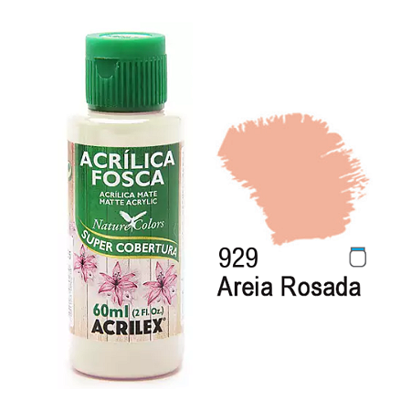Tinta Acrílica Fosca Acrilex 60mL - Areia Rosada (929)