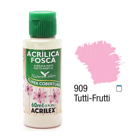 Tinta Acrílica Fosca Acrilex 60mL - Tutti-Frutti (909)