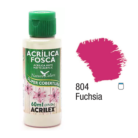 Tinta Acrílica Fosca Acrilex 60mL - Fuchsia (804)