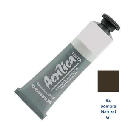 Tinta Acrilica Corfix 37mL G1 - Sombra Natural (84)