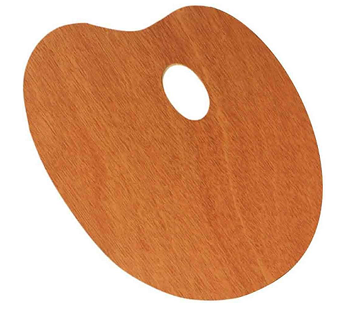 Paleta para Pintura Trident Envernizada Oval 31x40 cm (12.412OV)