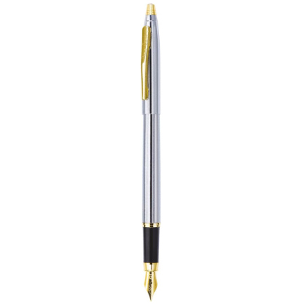 Caneta Tinteiro Pierre Cardin Kriss Japan - Dourado/Cromado