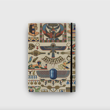 Agenda Diária de Capa Dura 2025 Folk Books - Egípcios