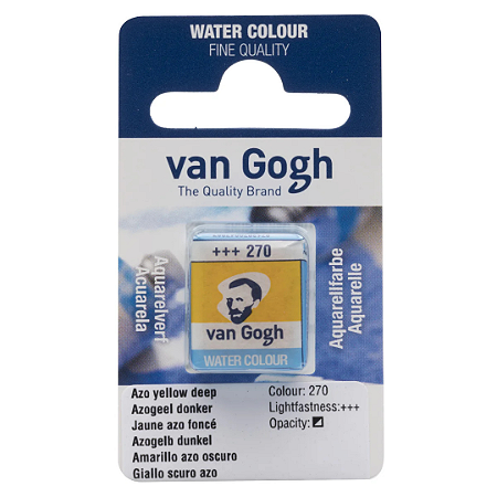 Aquarela em Pastilha Van Gogh - Azo Yellow Deep (270)