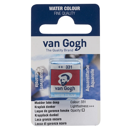 Aquarela em Pastilha Van Gogh - Madder Lake Deep (331)