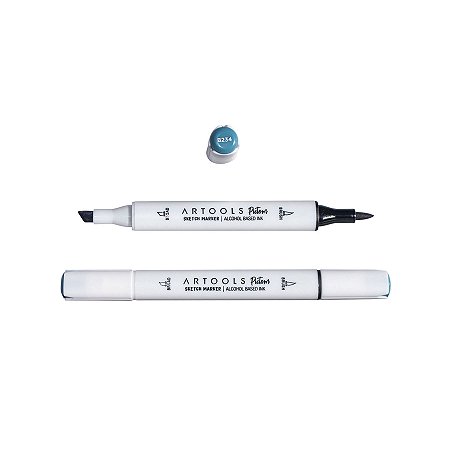 Caneta Marcador à Base de Álcool Sketch Ponta Dupla Pictom Artools - B234 (Azul)