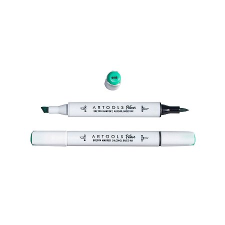 Caneta Marcador à Base de Álcool Sketch Ponta Dupla Pictom Artools - G115 (Verde)