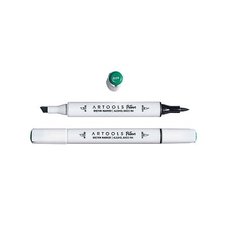 Caneta Marcador à Base de Álcool Sketch Ponta Dupla Pictom Artools - G135 (Verde)