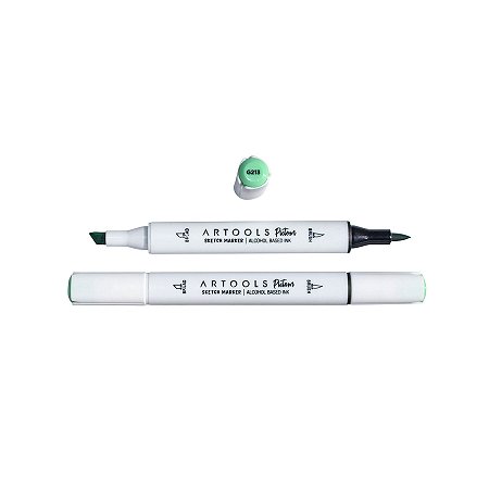 Caneta Marcador à Base de Álcool Sketch Ponta Dupla Pictom Artools - G213 (Verde)