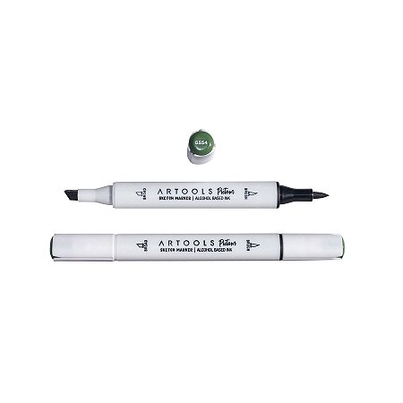 Caneta Marcador à Base de Álcool Sketch Ponta Dupla Pictom Artools - G554 (Verde)