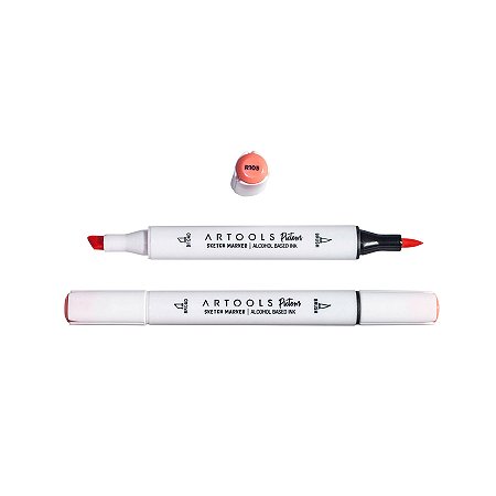 Caneta Marcador à Base de Álcool Sketch Ponta Dupla Pictom Artools - R105 (Vermelho)
