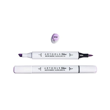 Caneta Marcador à Base de Álcool Sketch Ponta Dupla Pictom Artools - R703 (Violeta)