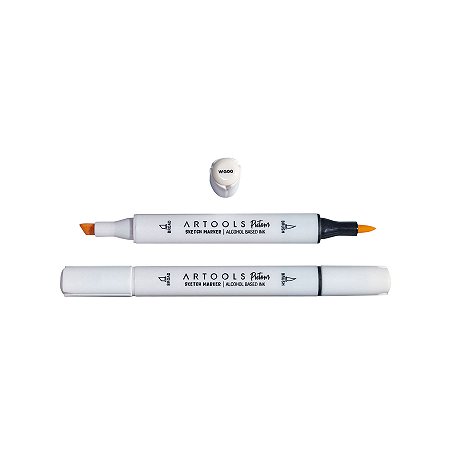 Caneta Marcador à Base de Álcool Sketch Ponta Dupla Pictom Artools - WG00 (Warm Grey)