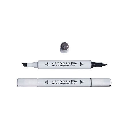 Caneta Marcador à Base de Álcool Sketch Ponta Dupla Pictom Artools - WG07 (Warm Grey)