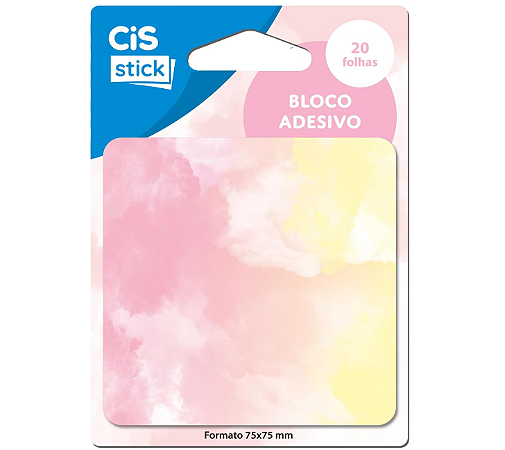 Bloco Adesivo CiS Stick ST0205 75mm x 75mm - 20 Folhas