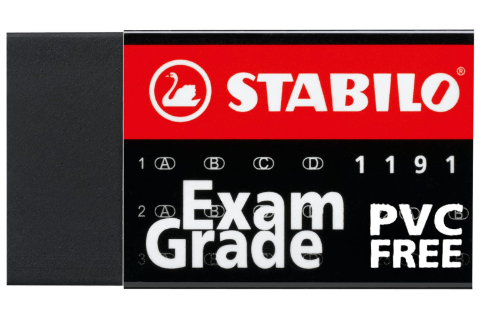 Borracha Stabilo Exam Grade Free Preta