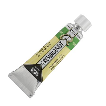 Tinta Aquarela Rembrandt 10ml Série 2 - Permanent Green (662)
