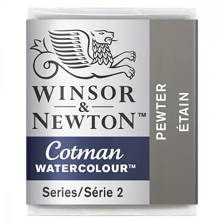 Tinta Aquarela em Pastilha Cotman Winsor & Newton - Pewter (511)