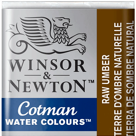 Tinta Aquarela em Pastilha Cotman Winsor & Newton - Raw Umber (554)