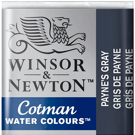 Tinta Aquarela em Pastilha Cotman Winsor & Newton - Payne's Gray (465)