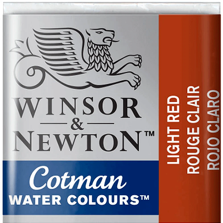Tinta Aquarela em Pastilha Cotman Winsor & Newton - Light Red (362)