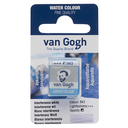 Aquarela em Pastilha Van Gogh - Interference White (843)