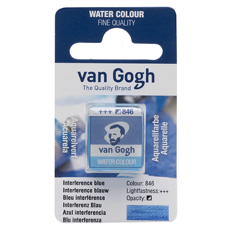 Aquarela em Pastilha Van Gogh - Interference Blue (846)