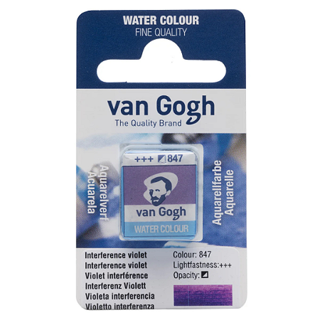 Aquarela em Pastilha Van Gogh - Interference Violet (847)