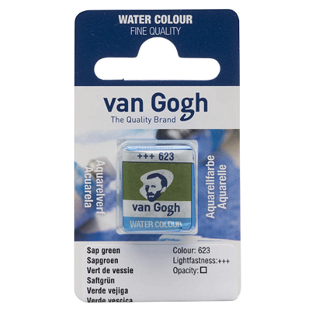 Aquarela em Pastilha Van Gogh - Sap Green (623)