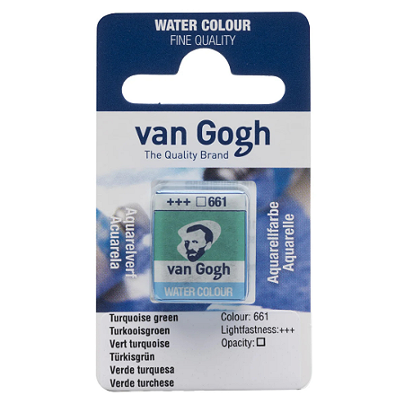 Aquarela em Pastilha Van Gogh - Turquoise Green (661)