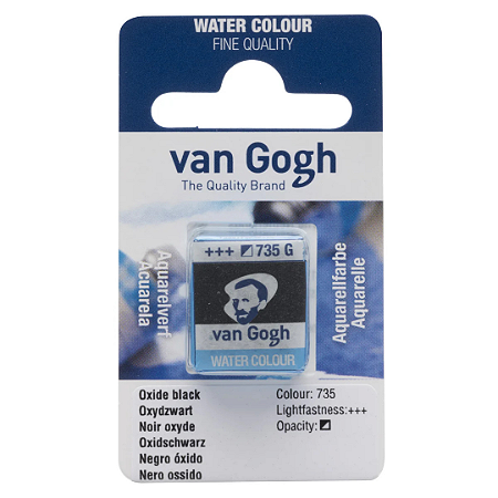 Aquarela em Pastilha Van Gogh - Oxide Black (735)