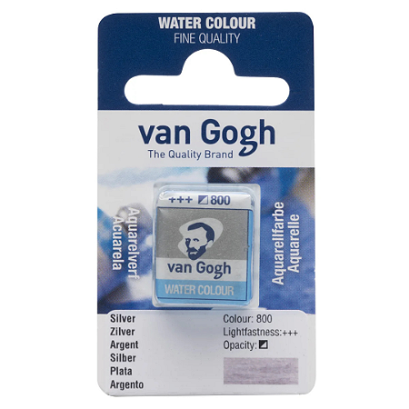 Aquarela em Pastilha Van Gogh - Silver (800)